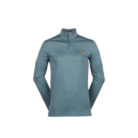 Lyle & Scott Tech 1/4 Zip Midlayer - Iron Blue - SA GOLF ONLINE