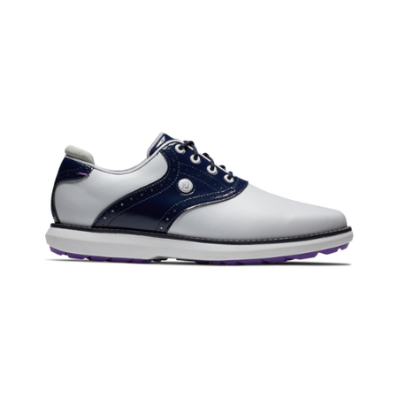 FootJoy Traditions SL White/Navy/Purple Ladies Shoe - SA GOLF ONLINE