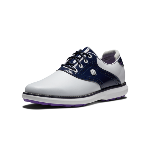 FootJoy Traditions SL White/Navy/Purple Ladies Shoe - SA GOLF ONLINE