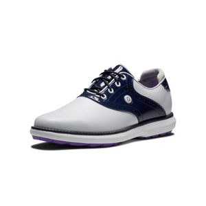 FootJoy Traditions SL White/Navy/Purple Ladies Shoe - SA GOLF ONLINE