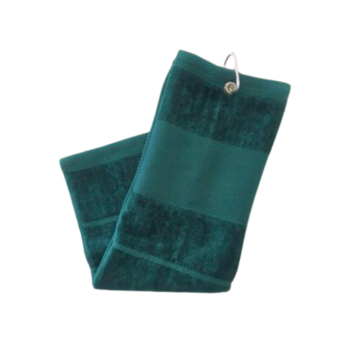 Plain Trifold Towel - Dark Green - SA GOLF ONLINE