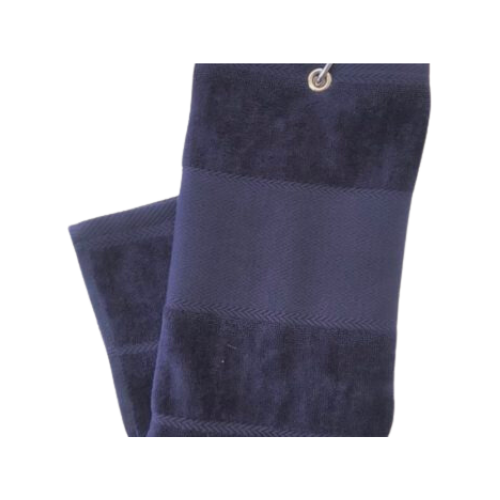 Plain Trifold Towel - Navy - SA GOLF ONLINE