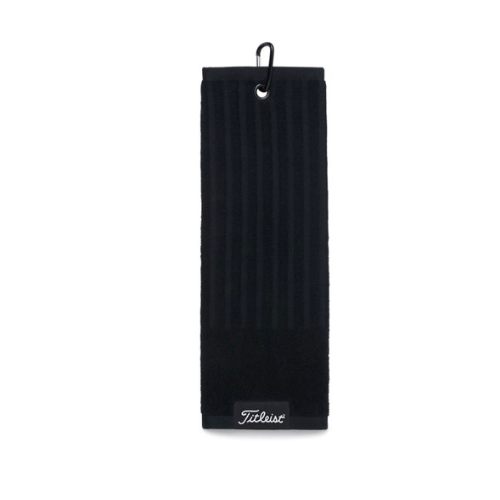 Titleist Tri-Fold Cart Black Towel - SA GOLF ONLINE