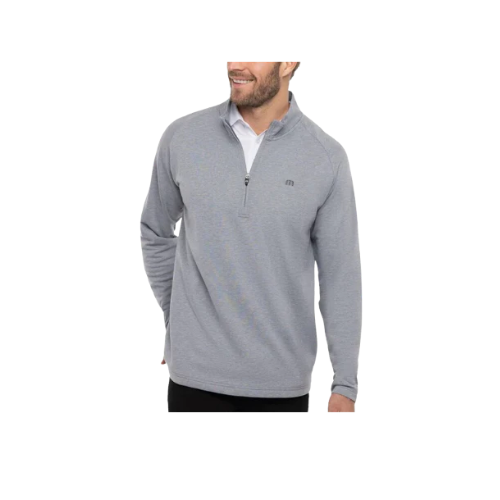 Travis Matthew Upgraded 1/4 ZIP - Heather Grey - SA GOLF ONLINE