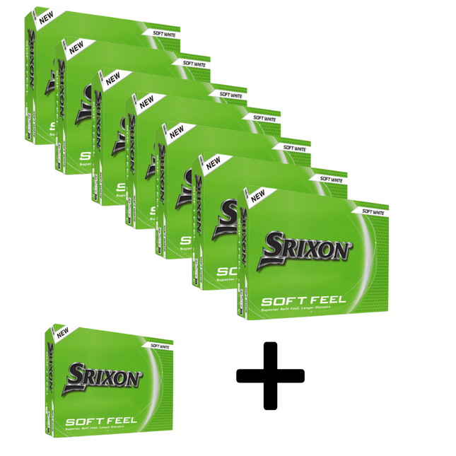 7 Dozen Srixon Soft Feel Golf Balls + 1 Dozen Free