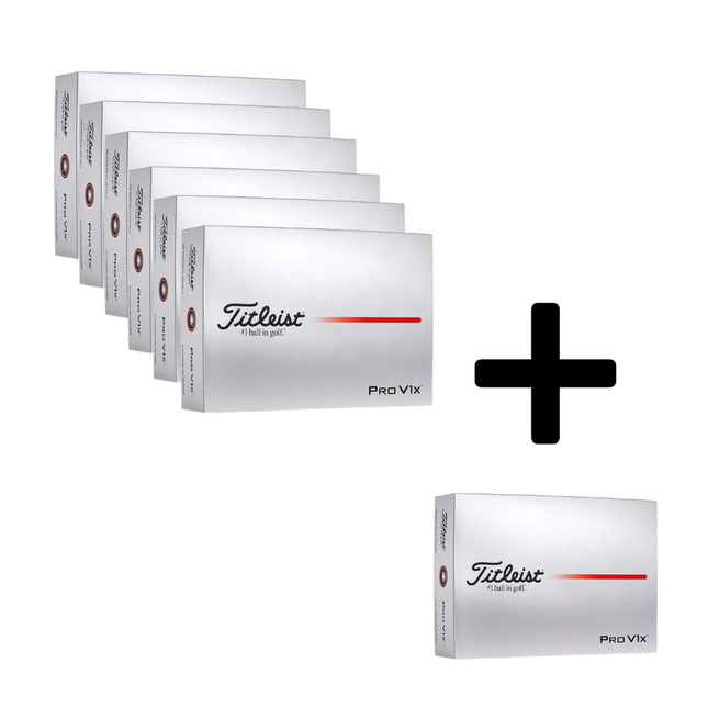 6 Dozen Titleist Prov1x Golf Balls + 1 Dozen Free - SA GOLF ONLINE