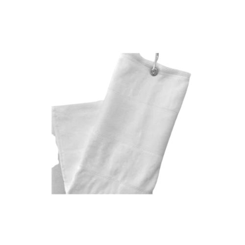 Plain Trifold Towel - White - SA GOLF ONLINE