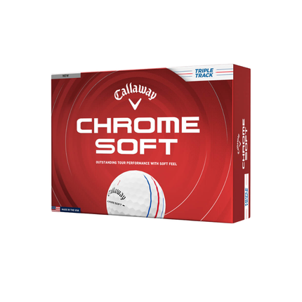 Callaway Chrome Soft Triple Track Golf Ball – White (2026)