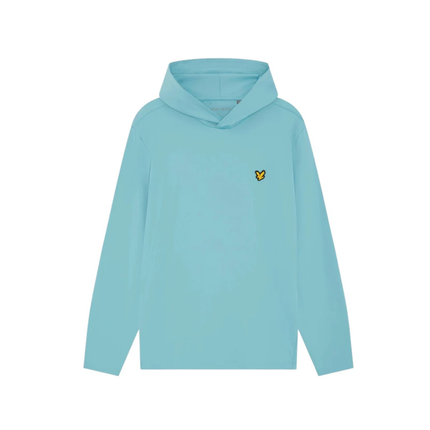 Lyle & Scott Golf Core Midlayer Hoodie - Aquamarine