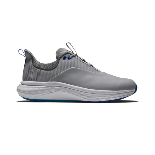 FJ Quantum Golf Shoes - Grey / White / Blue