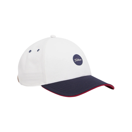 Titleist Montauk Seersucker Cap - White/Navy/Red