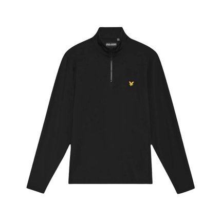 Lyle & Scott Golf Core 1/4 Zip Midlayer - Black