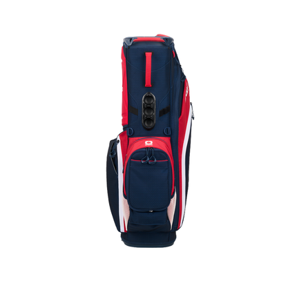 OGIO Woode 8 Hybrid Golf Bag - Red/Blue/White