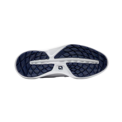 FJ Traditions Spikeless Blucher Golf Shoe - White/Navy (57940)