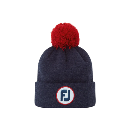 Footjoy Beanie - Navy/Red