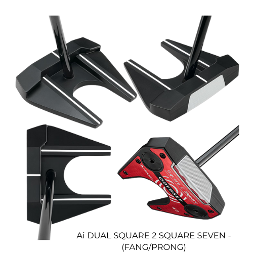 Odyssey Ai-DUAL SQUARE 2 SQUAR Putters various - JAILBIRD, SEVEN & MAX 1/2 BALL - SA GOLF ONLINE