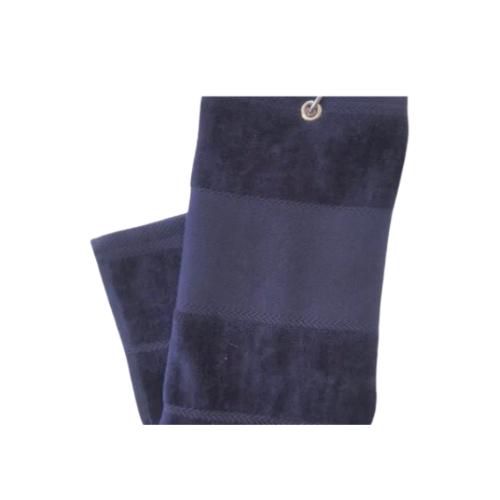 Plain Trifold Towel - Navy - SA GOLF ONLINE