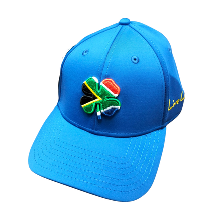 Black Clover Men's Caps - Premium Clover  Blue / SA Flag Clover " Live Lucky" (Copy) - SA GOLF ONLINE