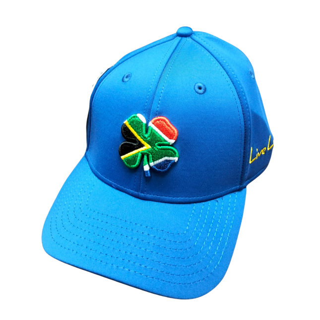 Black Clover Men's Caps - Premium Clover  Blue / SA Flag Clover " Live Lucky" (Copy) - SA GOLF ONLINE