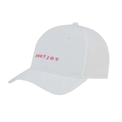 FJ Golf Cap - FOOT JOY Fashion Cap (White /Pink Pop) - SA GOLF ONLINE