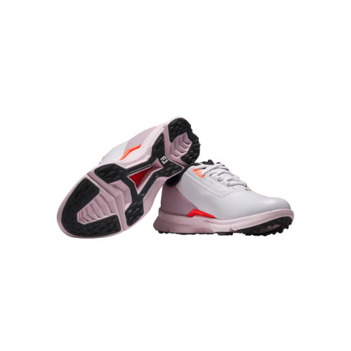 Footjoy Ladies Fuel Golf Shoes-White/Pink/Coral - SA GOLF ONLINE