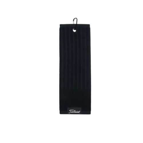 Titleist Tri-Fold Cart Black Towel - SA GOLF ONLINE