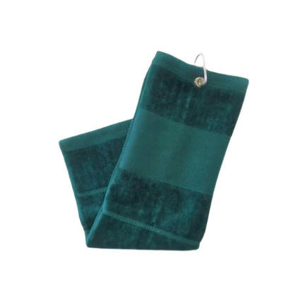 Plain Trifold Towel - Dark Green - SA GOLF ONLINE