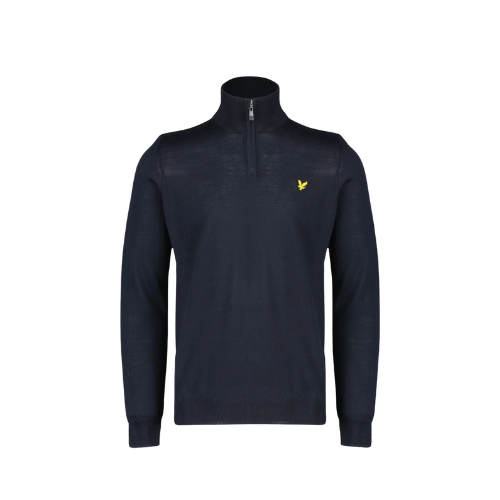 Lyle & Scott Golf Core 1/4 Zip Merino - Navy - SA GOLF ONLINE