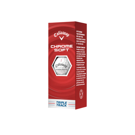 Callaway Chrome Soft Triple Track Golf Ball – White (2026)