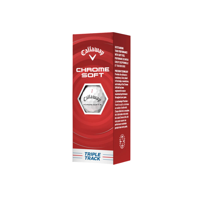 Callaway Chrome Soft Triple Track Golf Ball – White (2026)