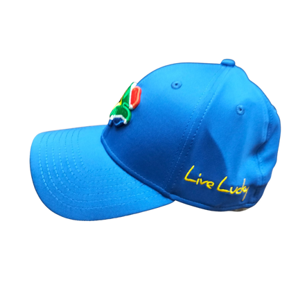 Black Clover Men's Caps - Premium Clover  Blue / SA Flag Clover " Live Lucky" (Copy) - SA GOLF ONLINE