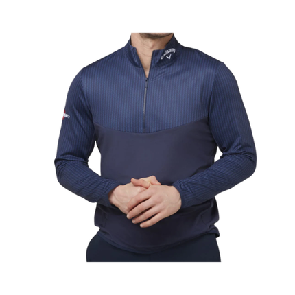 Callaway Mens 1/4 Zip Top - Peacoat - SA GOLF ONLINE