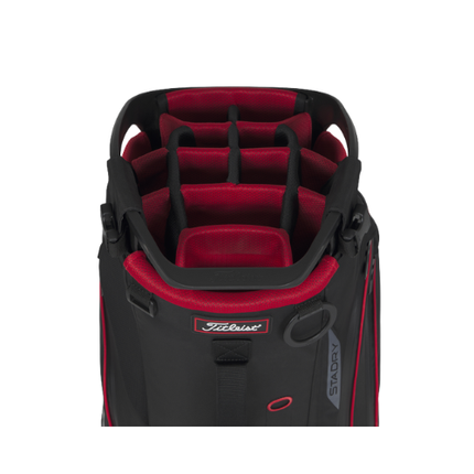 Titleist Hybrid 14 StaDry Stand Bag - Black/Red - SA GOLF ONLINE