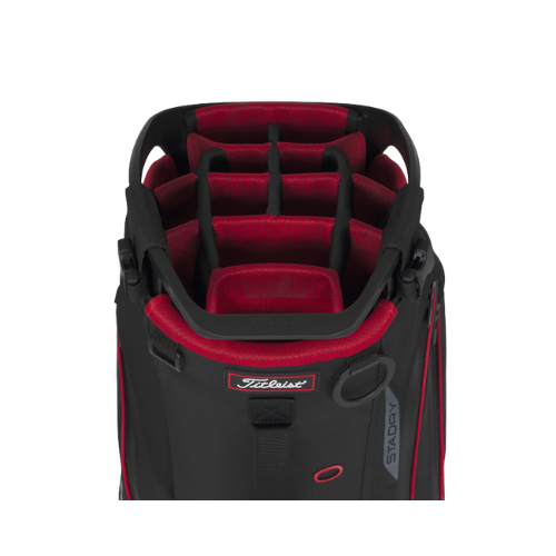 Titleist Hybrid 14 StaDry Stand Bag - Black/Red - SA GOLF ONLINE