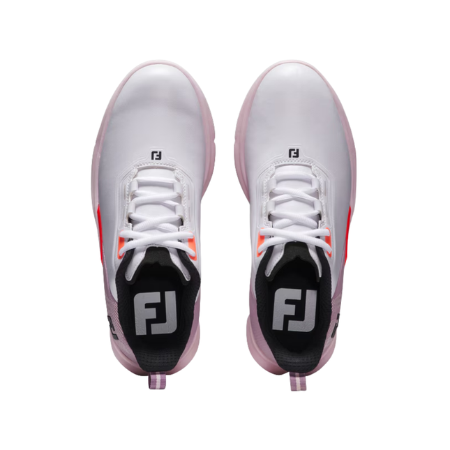 FootJoy Fuel Ladies Golf Shoe - White/Pink/Coral (90884)