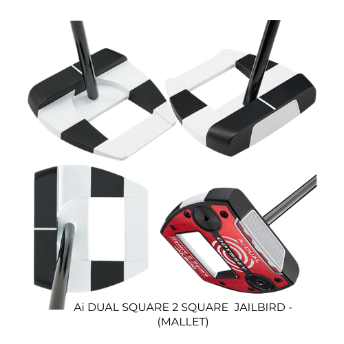 Odyssey Ai-DUAL SQUARE 2 SQUAR Putters various - JAILBIRD, SEVEN & MAX 1/2 BALL - SA GOLF ONLINE
