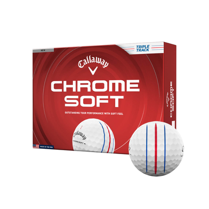 Callaway Chrome Soft Triple Track Golf Ball – White (2026)
