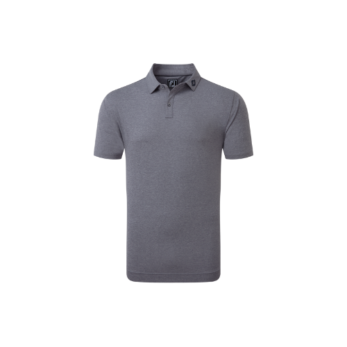 FJ EU Heather Self Collar Navy Golf Shirt - SA GOLF ONLINE
