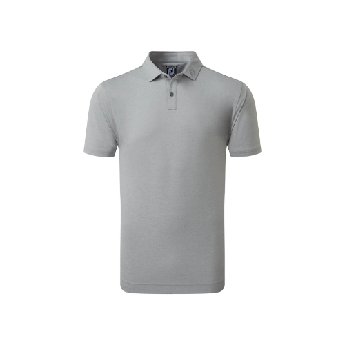 FJ EU Heather Self Collar Grey Golf Shirt