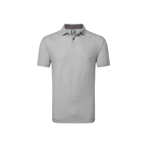 FJ EU Tweed Texture Grey Cliff Golf Shirt - SA GOLF ONLINE