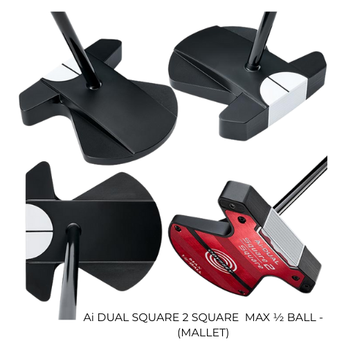 Odyssey Ai-DUAL SQUARE 2 SQUAR Putters various - JAILBIRD, SEVEN & MAX 1/2 BALL - SA GOLF ONLINE
