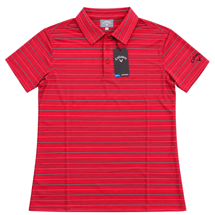 Callaway Golfers Shirt Men's - Red/Stripes - SA GOLF ONLINE