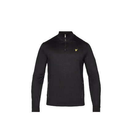 Lyle & Scott Fly Fleece 1/4 Zip - Black - SA GOLF ONLINE