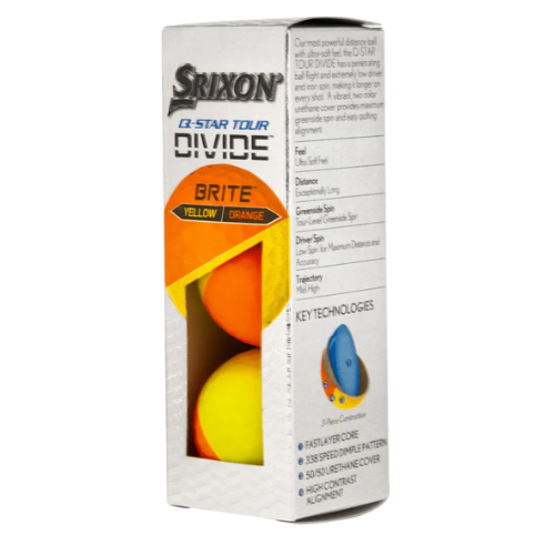 Srixon Q-Star Tour Divide Golf Balls - SA GOLF ONLINE