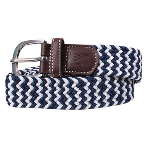 Ernie Els Belt - White and Navy - SA GOLF ONLINE