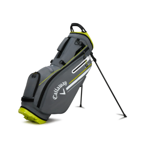 Callaway Chev Stand Bag - Charcoal/Fluro Yellow