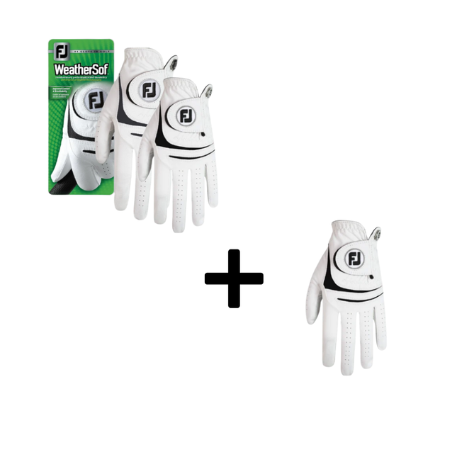 Footjoy WeatherSof Gloves - Buy 2 and Get 1 Free (3 Gloves)